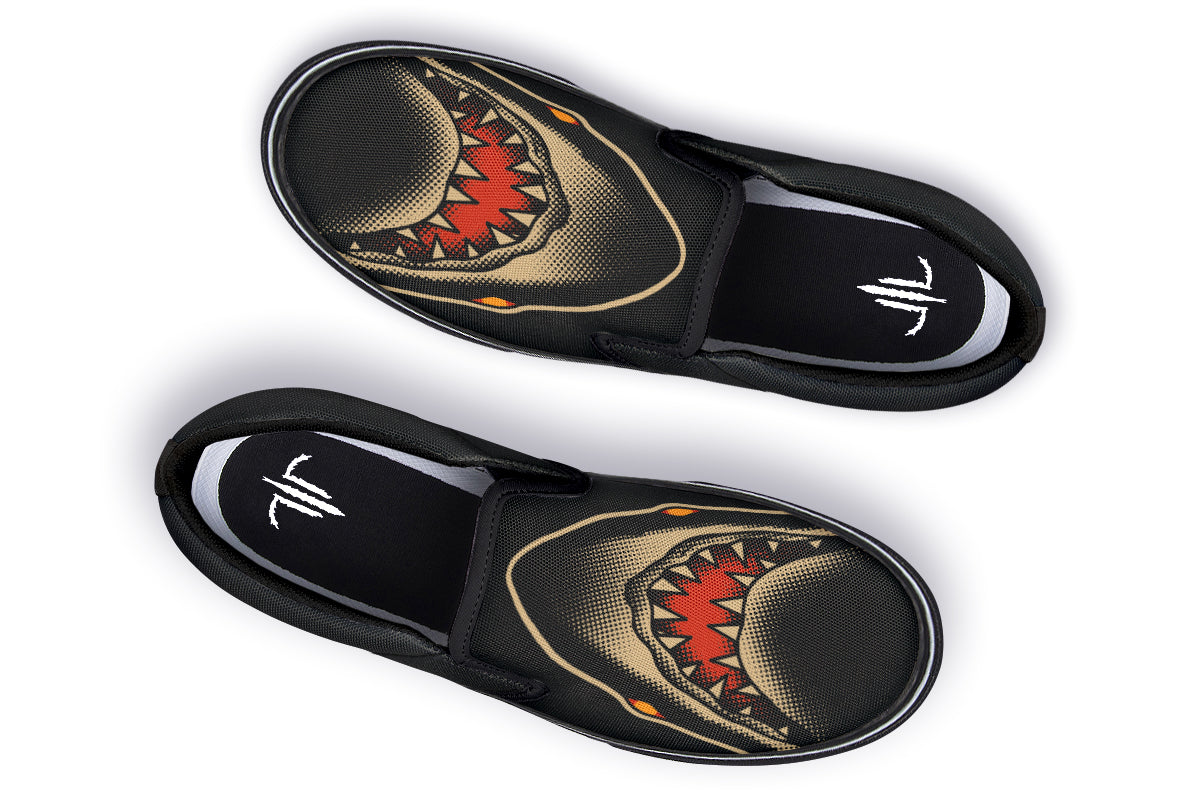 Vans slip on fashion shark