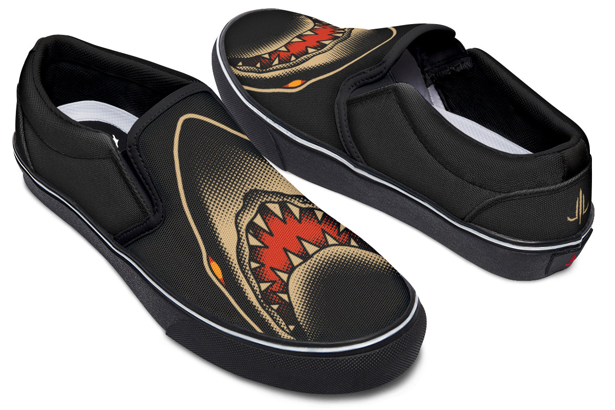 Vans slip on fashion shark