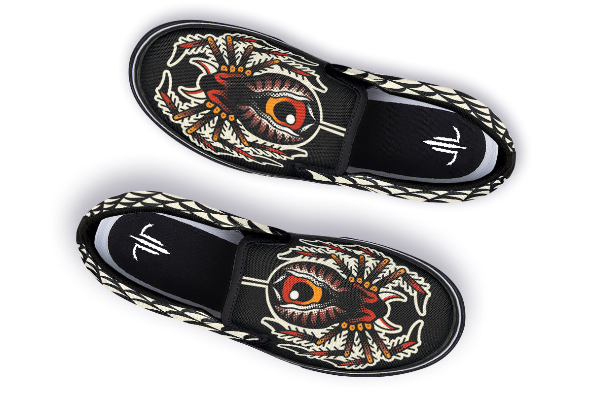 Traditional Spider Slip On Shoes