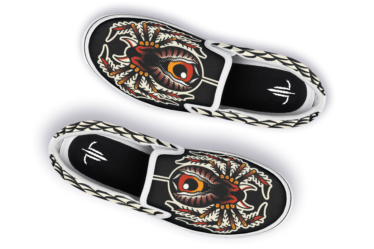 Traditional Spider Slip On Shoes