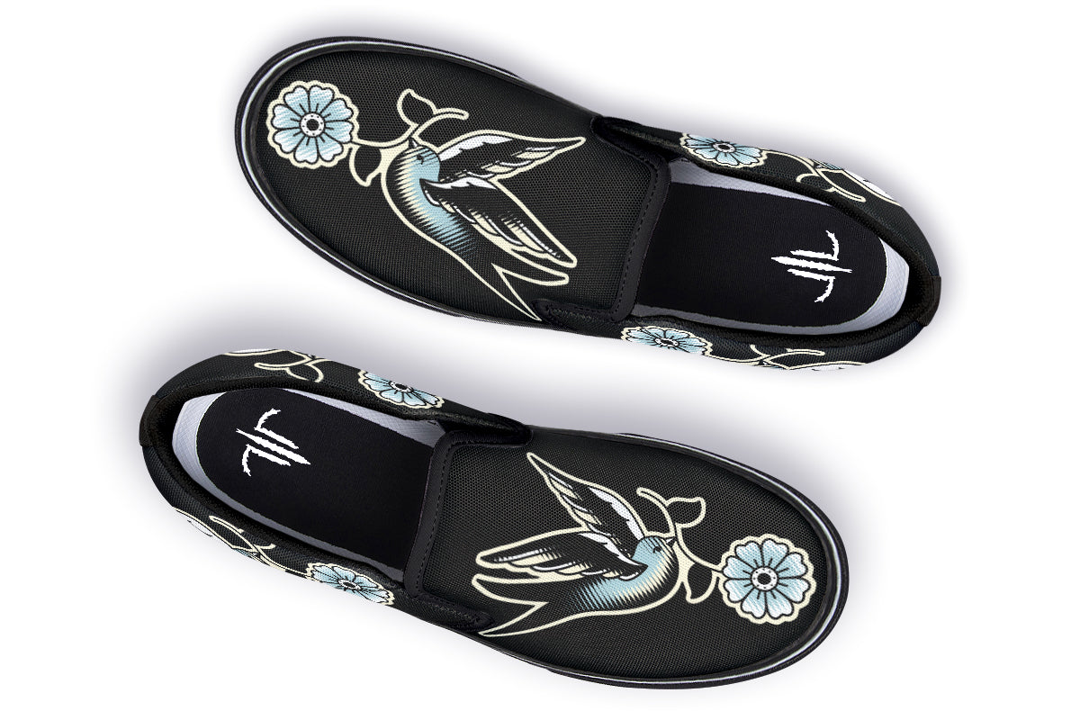 Traditional Swallow Slip On Shoes