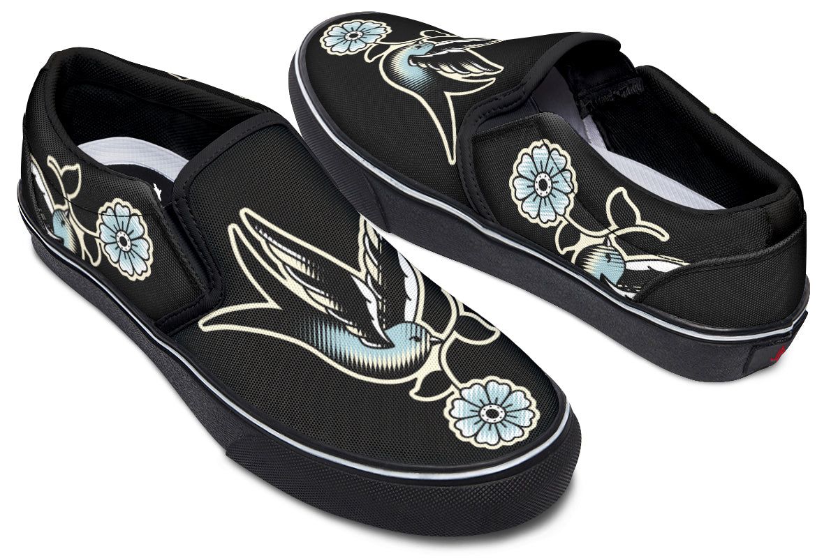 Traditional Swallow Slip On Shoes