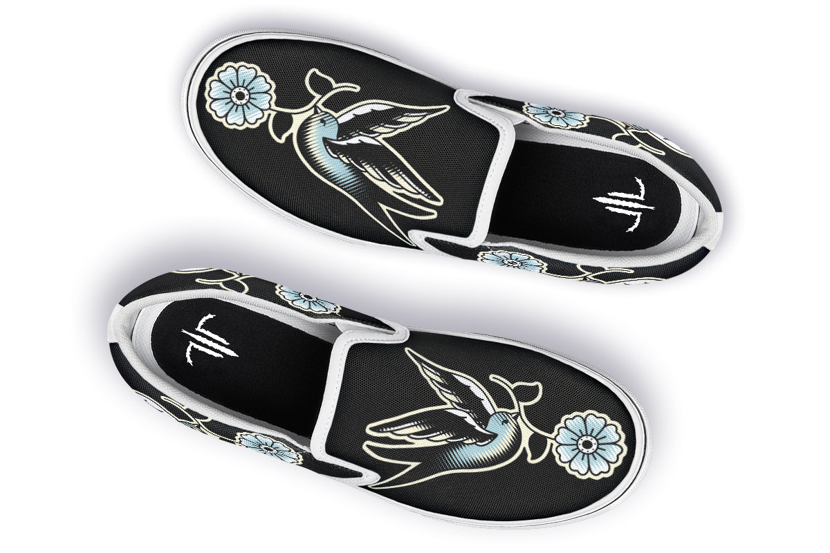 Traditional Swallow Slip On Shoes