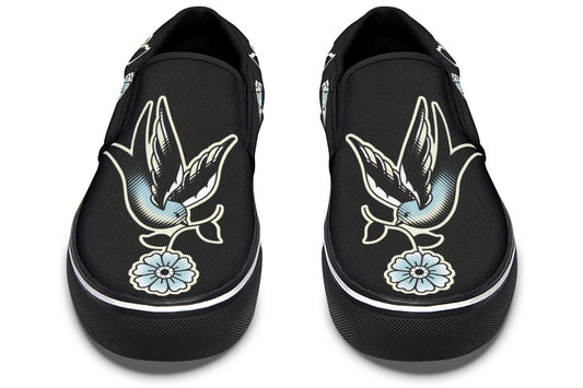 Traditional Swallow Slip On Shoes