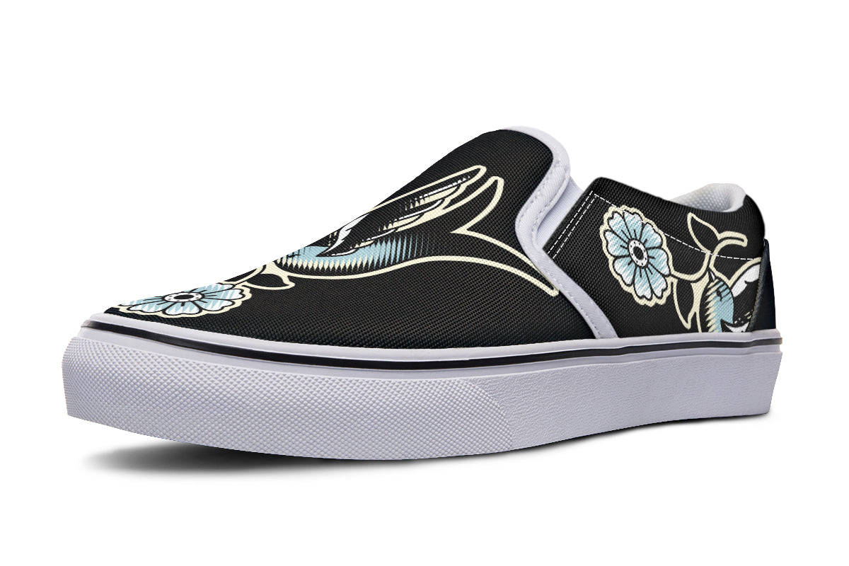 Traditional Swallow Slip On Shoes