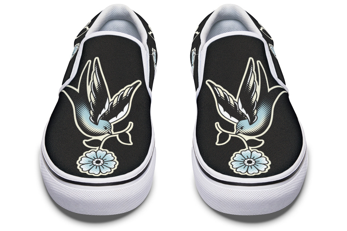 Traditional Swallow Slip On Shoes