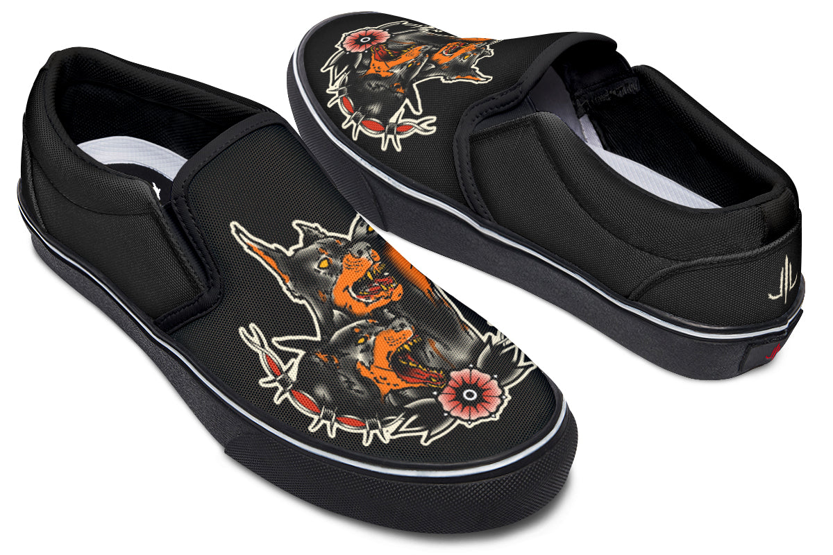 Undead Pharaoh's Cerberus Slip On Shoes