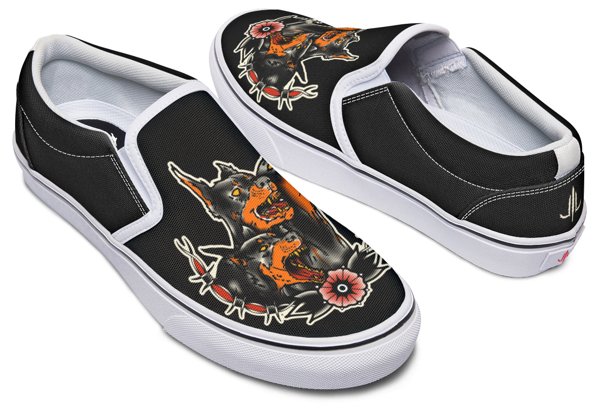 Undead Pharaoh's Cerberus Slip On Shoes