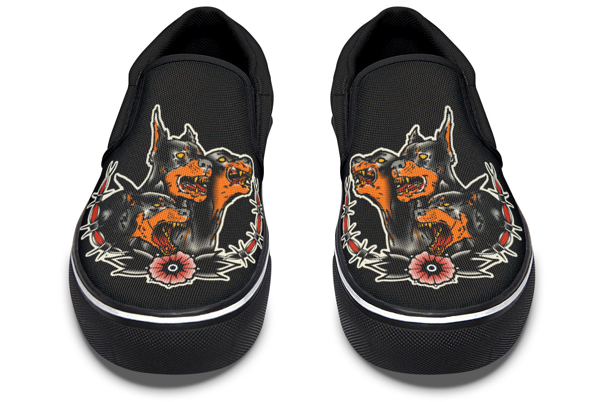 Undead Pharaoh's Cerberus Slip On Shoes