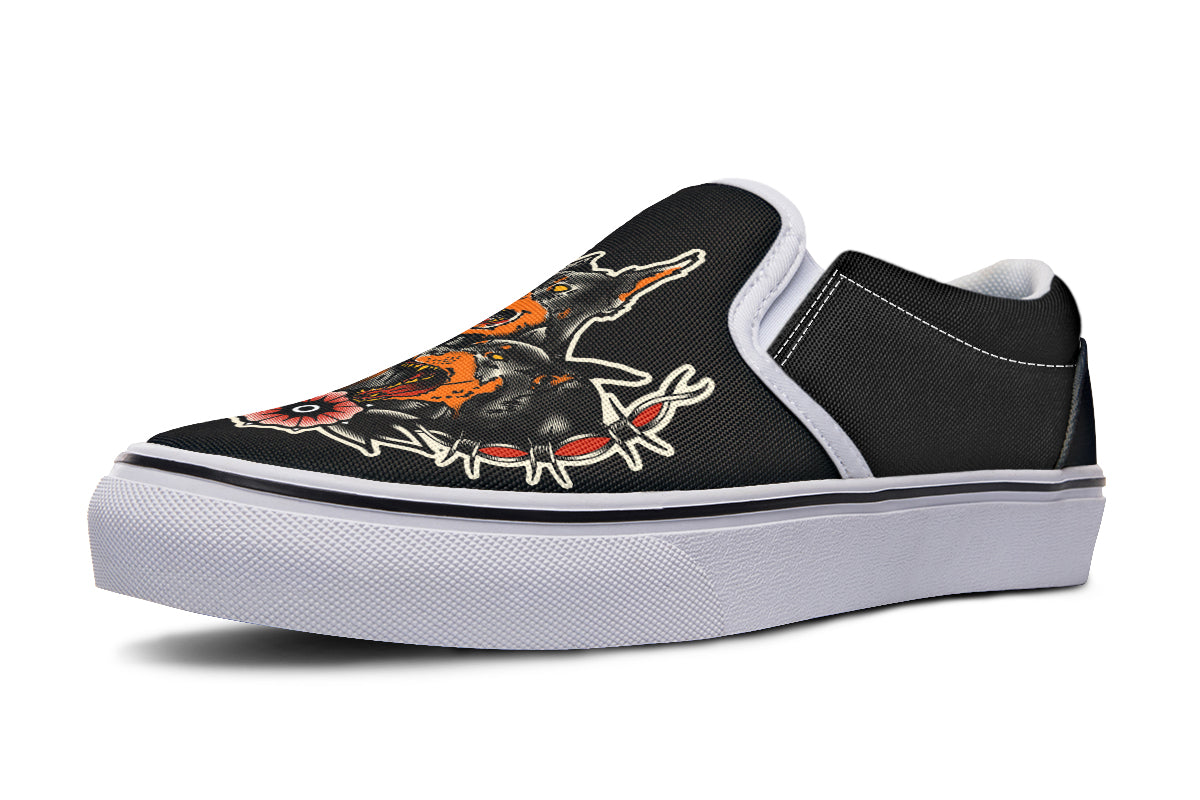 Undead Pharaoh's Cerberus Slip On Shoes