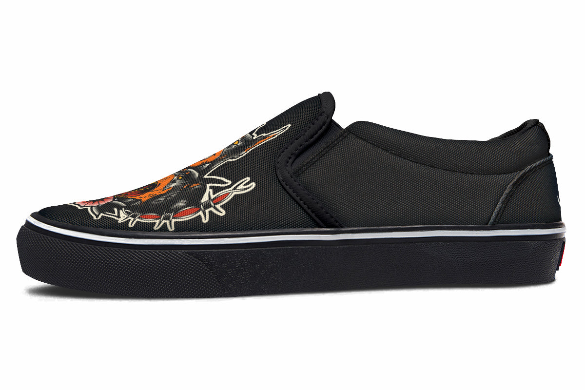 Undead Pharaoh's Cerberus Slip On Shoes