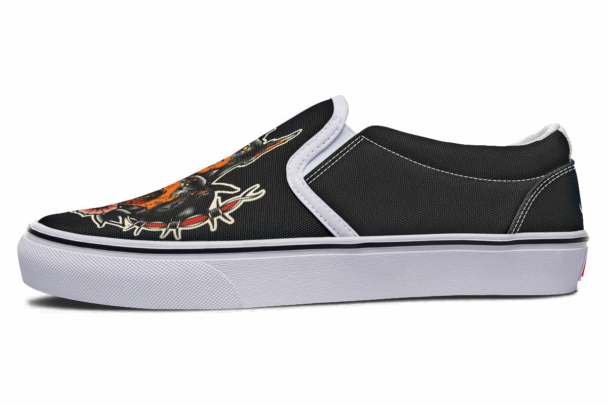 Undead Pharaoh's Cerberus Slip On Shoes