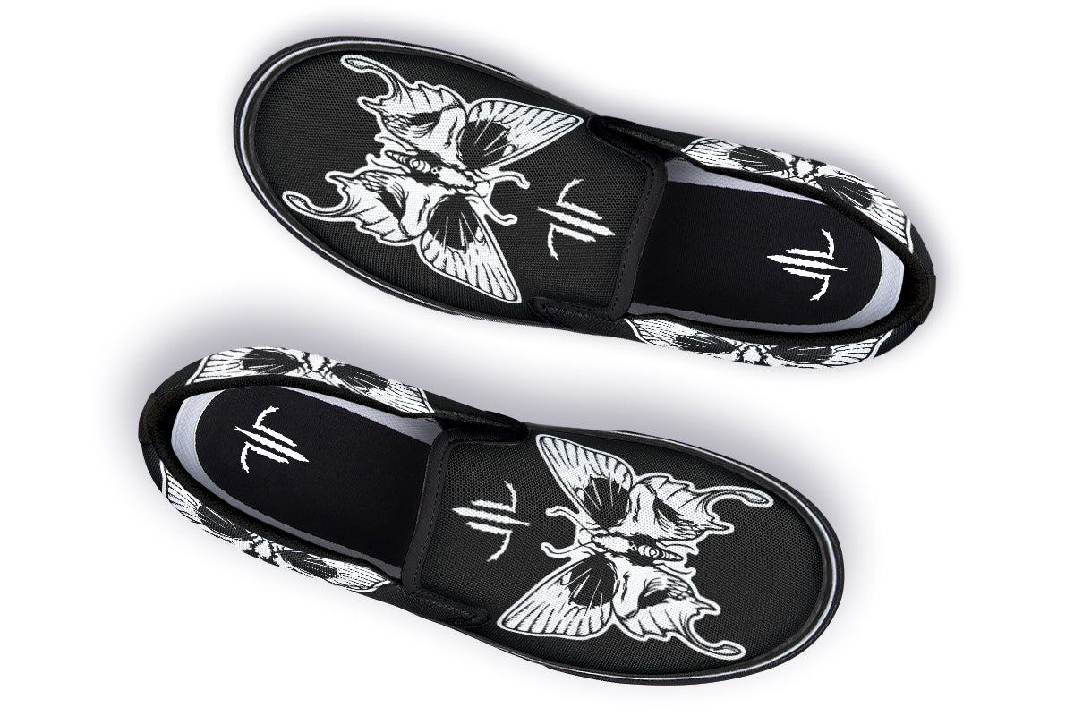 Wings Of Death Slip On Shoes - Last Light Apparel