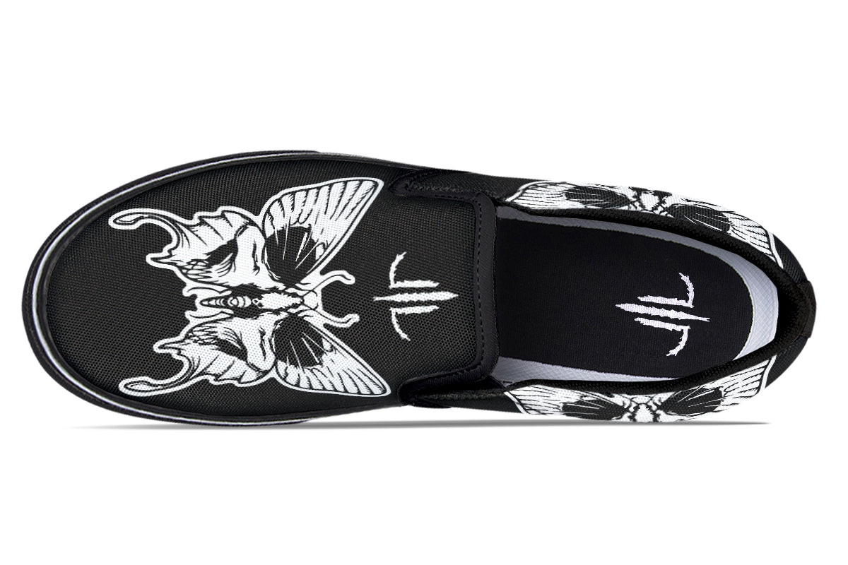 Wings Of Death Slip On Shoes - Last Light Apparel