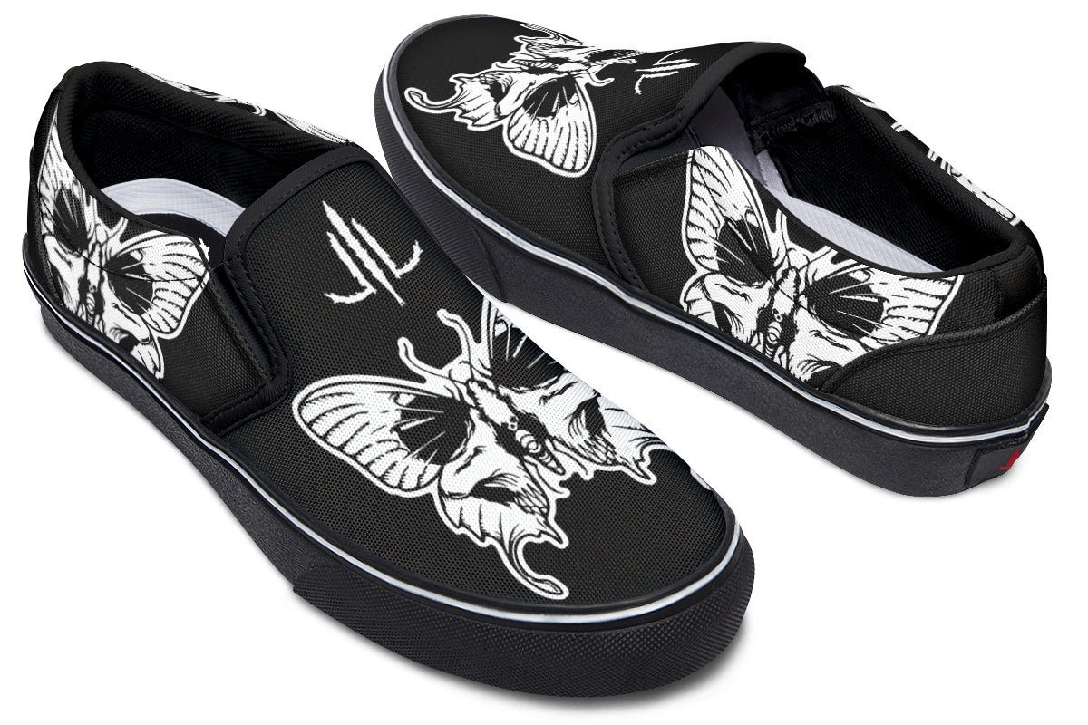 Wings Of Death Slip On Shoes - Last Light Apparel