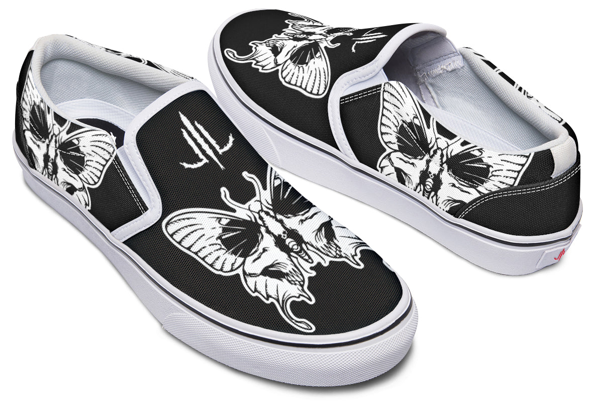 Wings Of Death Slip On Shoes - Last Light Apparel