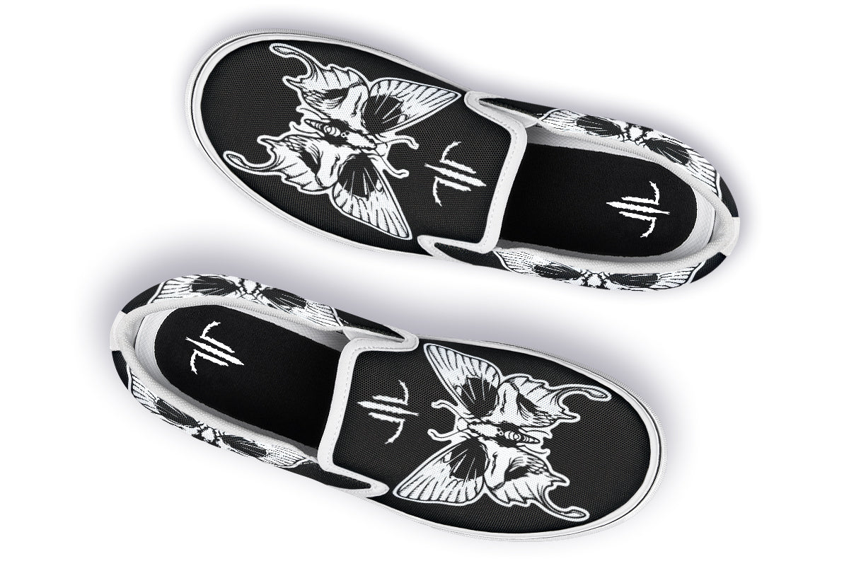 Wings Of Death Slip On Shoes - Last Light Apparel