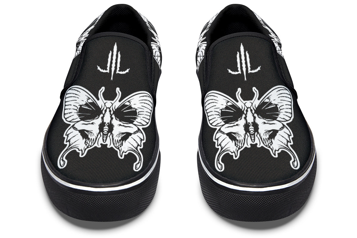 Wings Of Death Slip On Shoes - Last Light Apparel