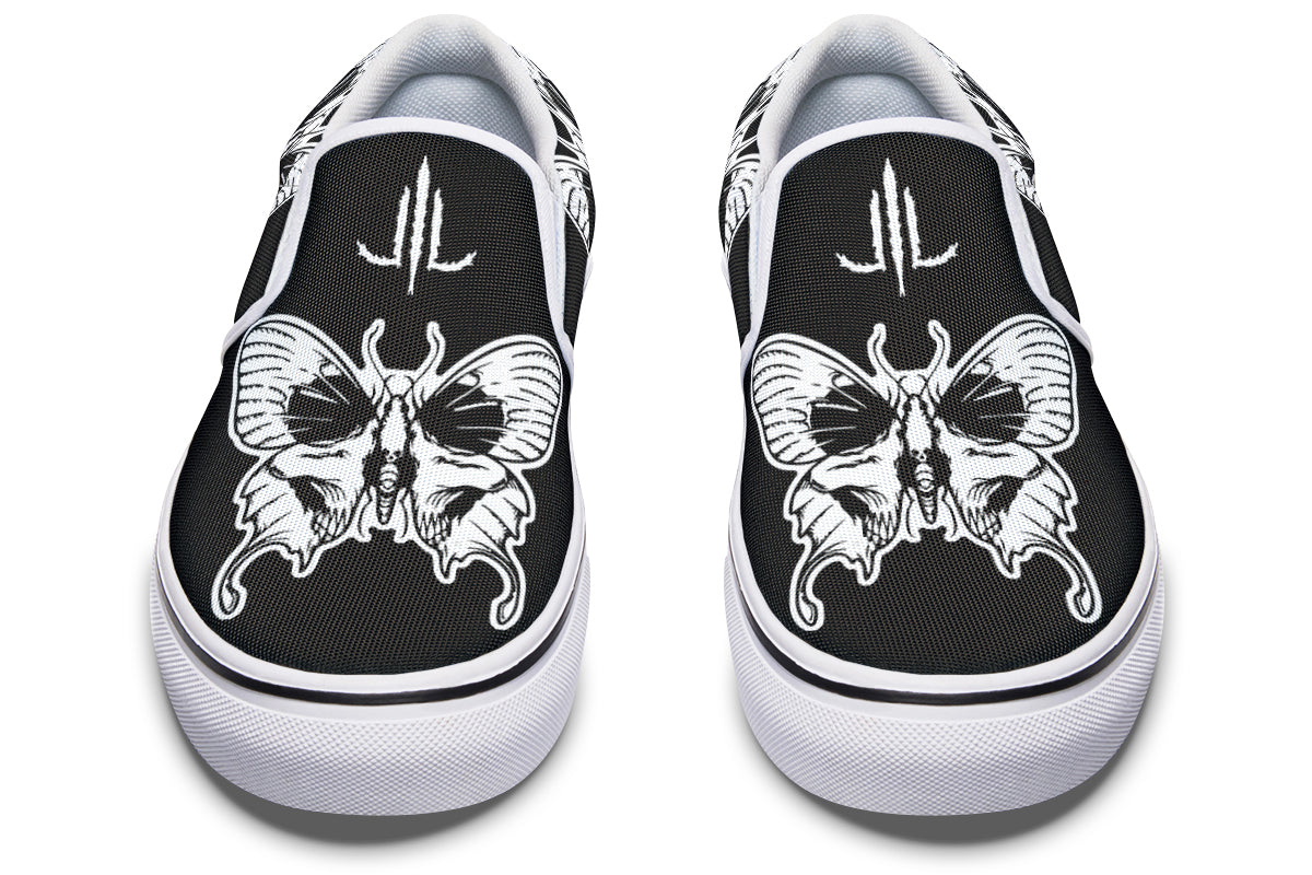Wings Of Death Slip On Shoes - Last Light Apparel