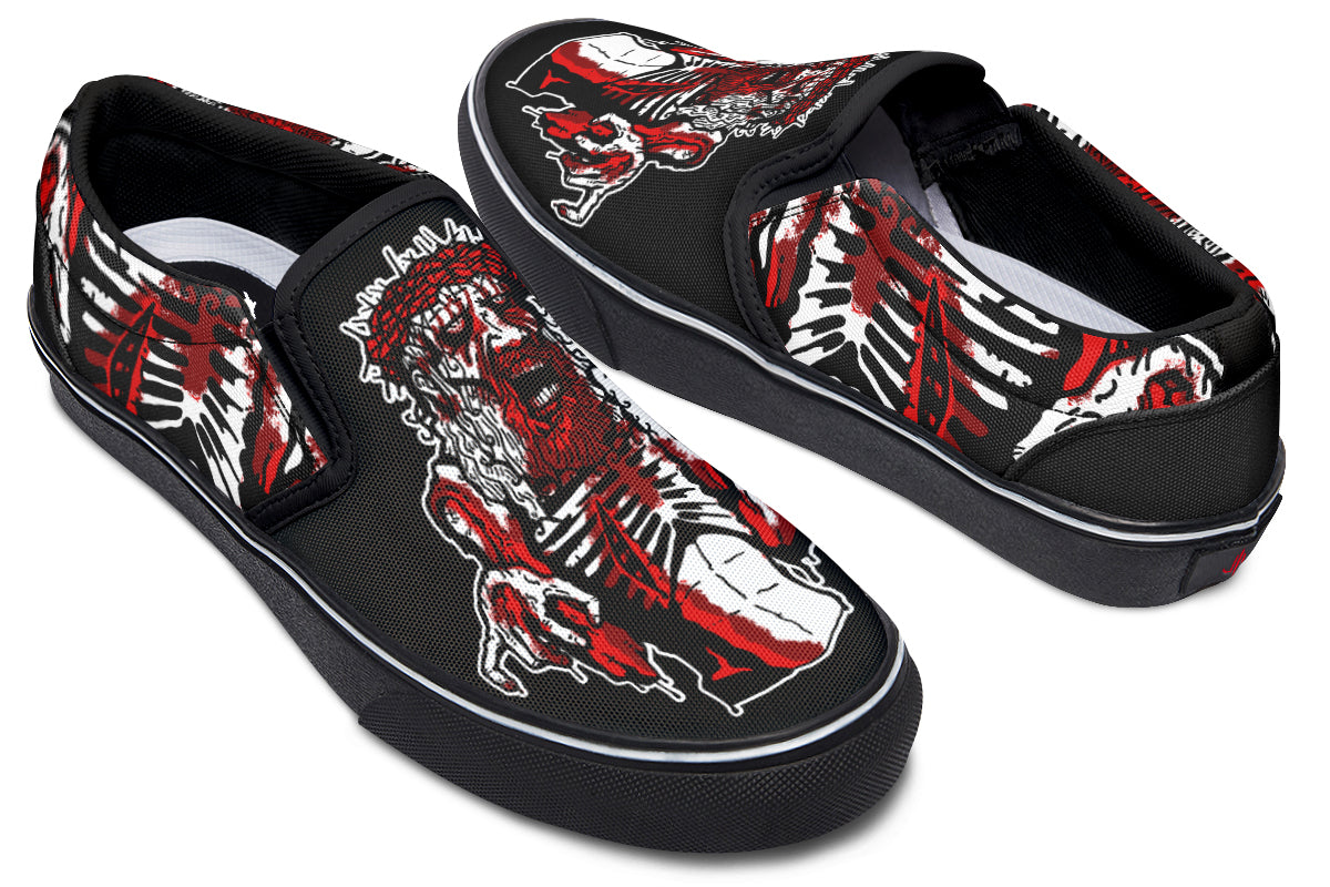 Zombie Jesus Slip On Shoes
