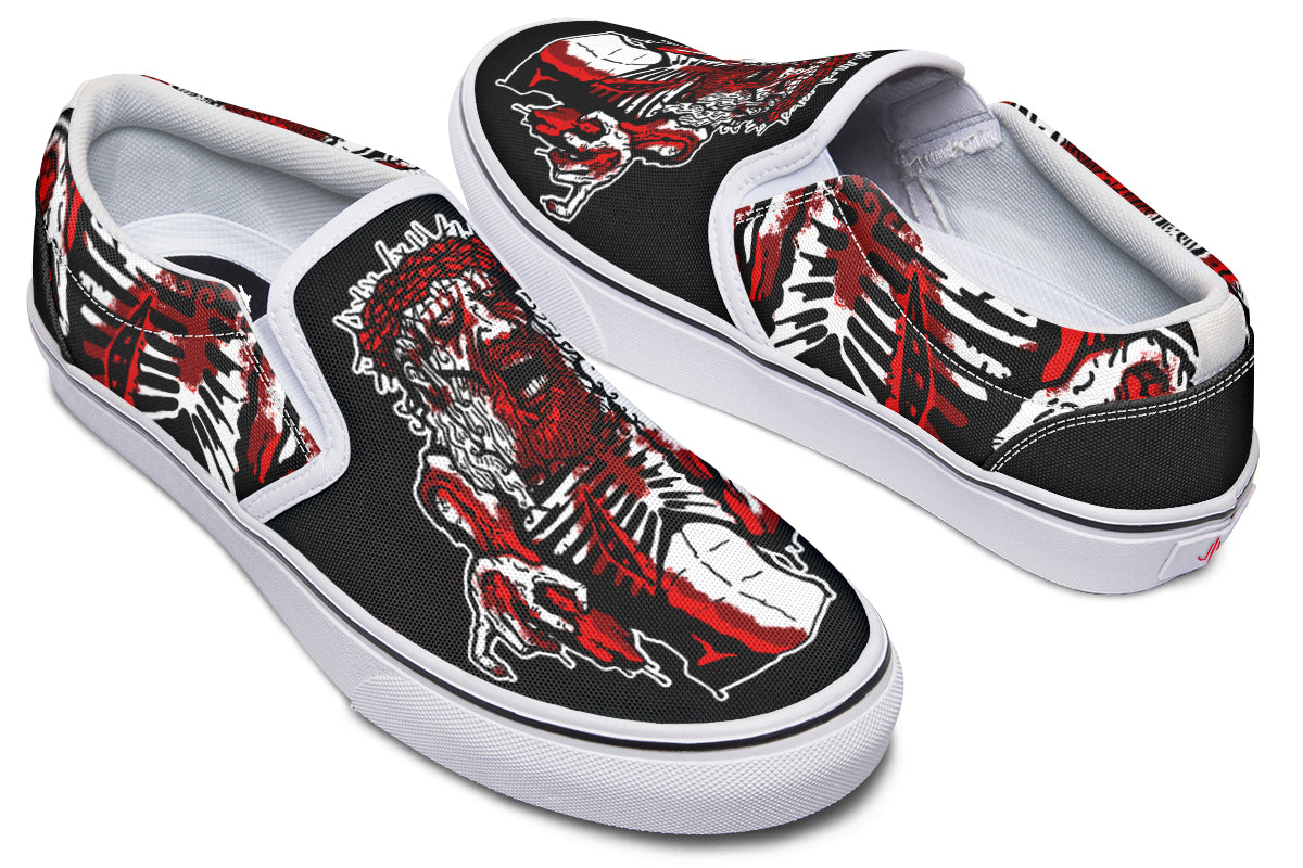 Zombie Jesus Slip On Shoes