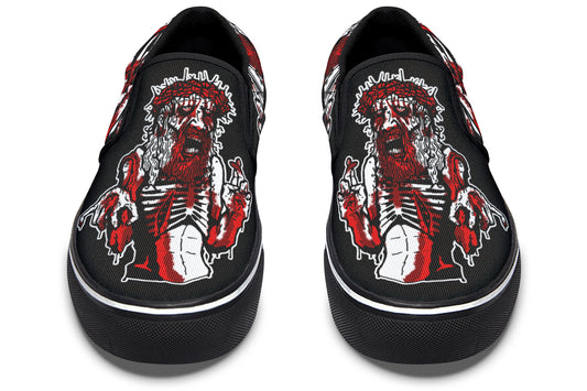 Zombie Jesus Slip On Shoes