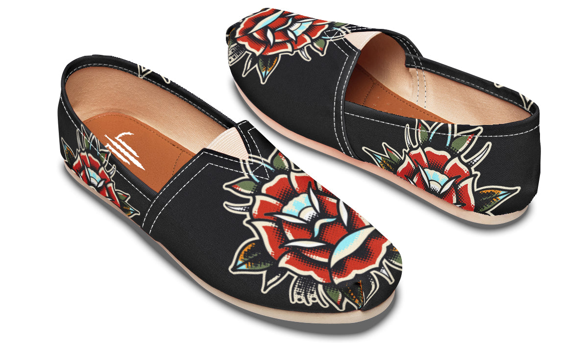 Traditional Rose Casual Shoes