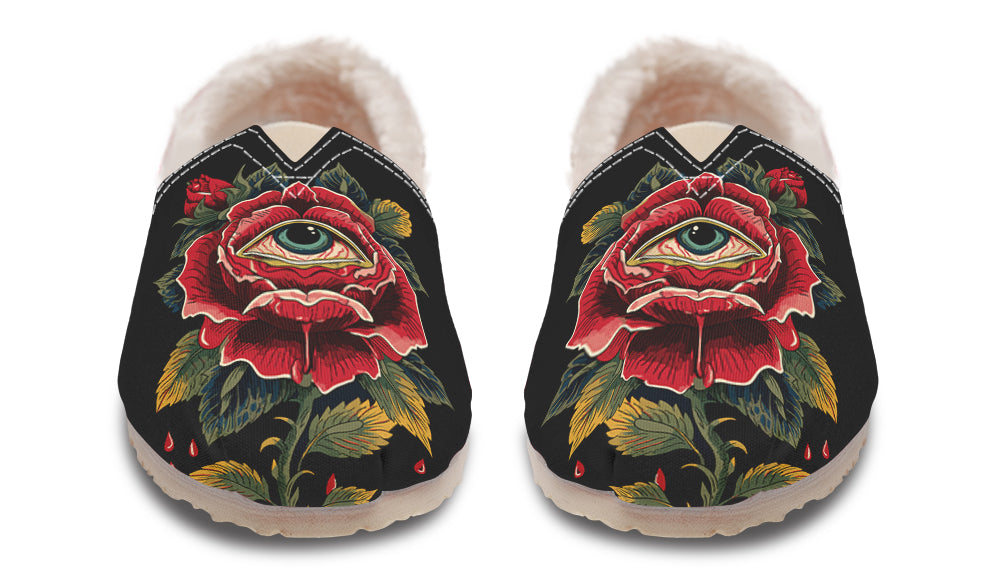 Bleeding Eye Rose Winter Casual Shoes