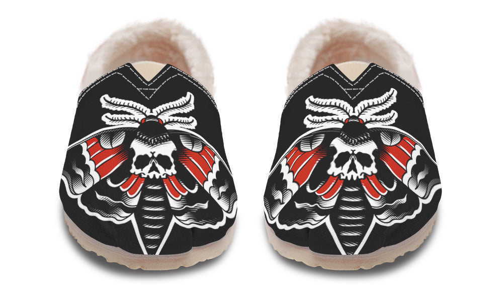 Checkered Deathmoth Winter Casual Shoes