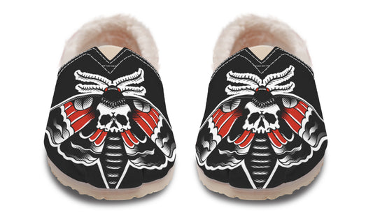 Checkered Deathmoth Winter Casual Shoes