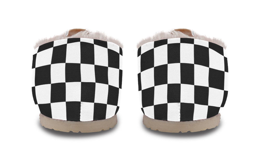 Checkered Deathmoth Winter Casual Shoes