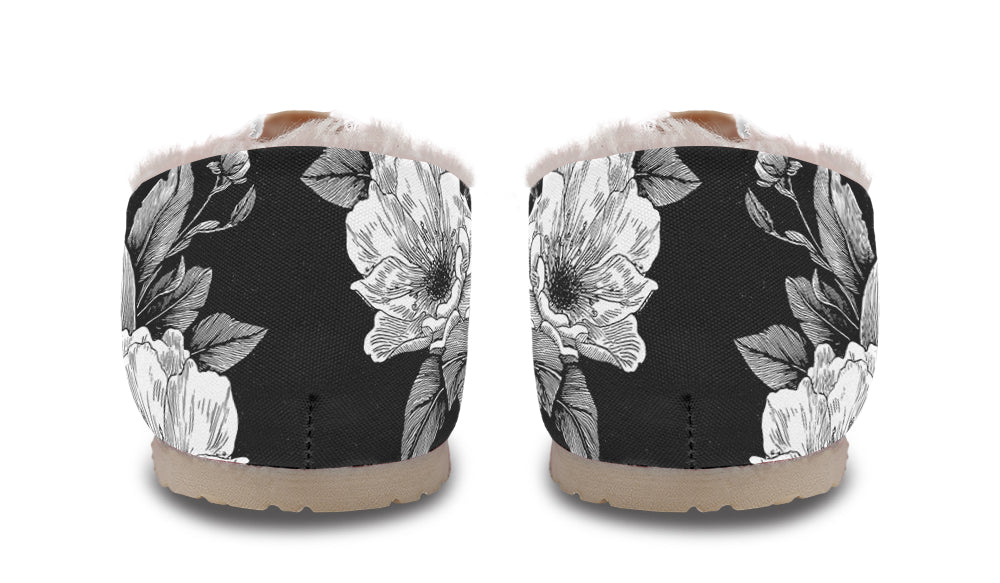 Flowering Skull Winter Casual Shoes
