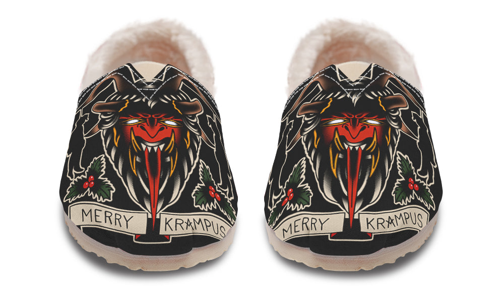 Merry Krampus Winter Casual Shoes