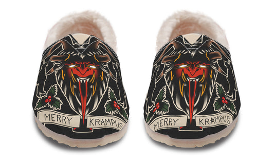 Merry Krampus Winter Casual Shoes