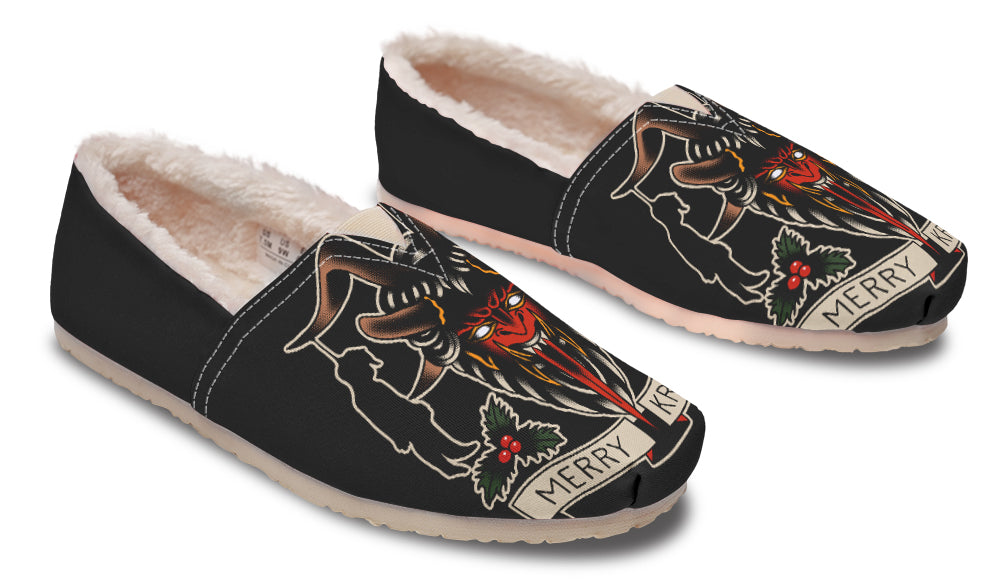 Merry Krampus Winter Casual Shoes