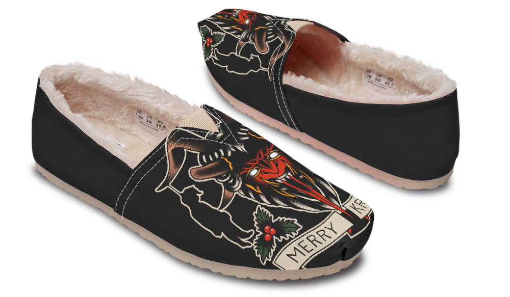 Merry Krampus Winter Casual Shoes