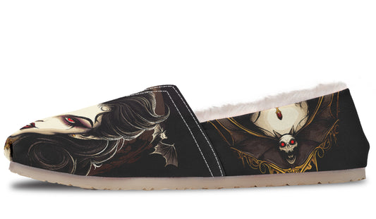 Neo Traditional Vampire Girl Winter Casual Shoes