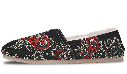 Pattern Rose Winter Casual Shoes