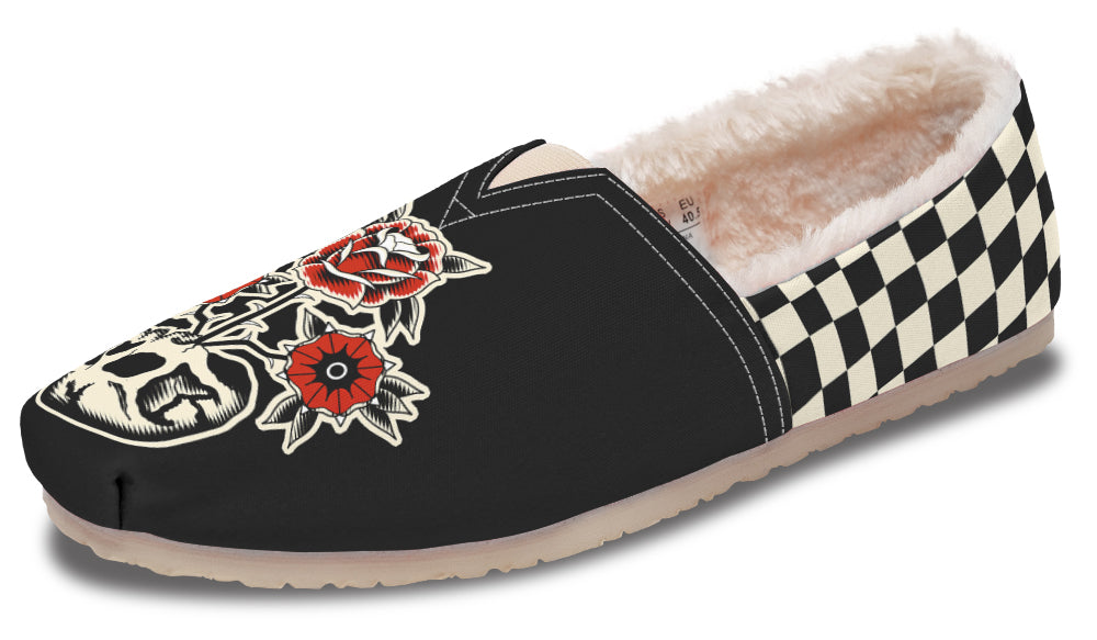 Skull Flowers Winter Casual Shoes