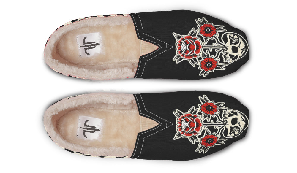 Skull Flowers Winter Casual Shoes