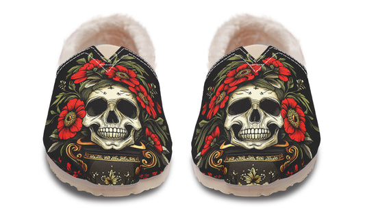 Skull Vase Winter Casual Shoes