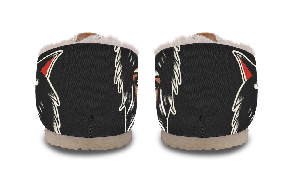 Wolf Cowl Girl Head Winter Casual Shoes