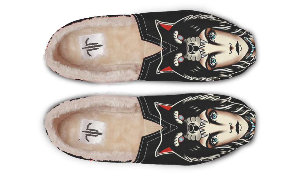 Wolf Cowl Girl Head Winter Casual Shoes