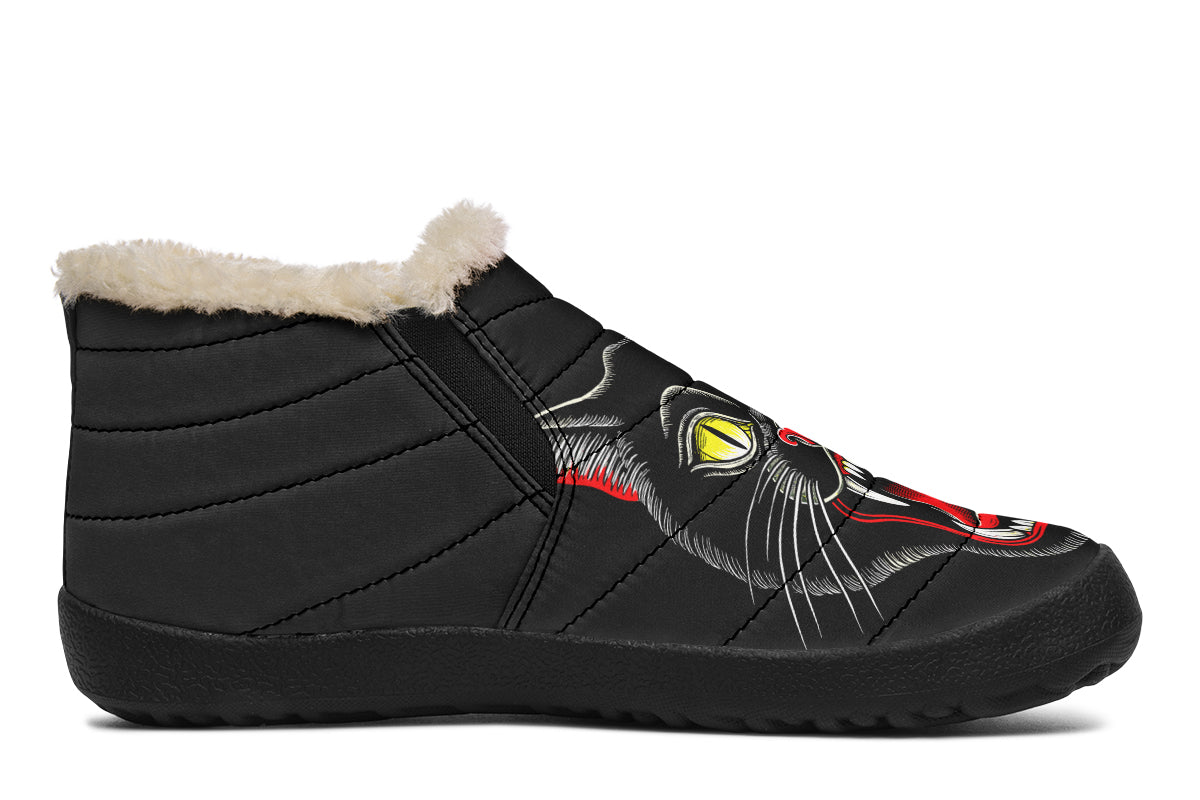Black Cat Winter Sneakers