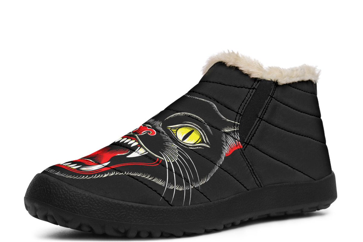 Black Cat Winter Sneakers