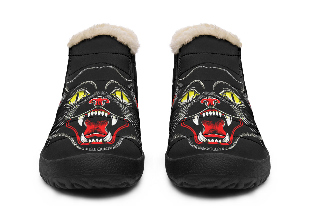 Black Cat Winter Sneakers