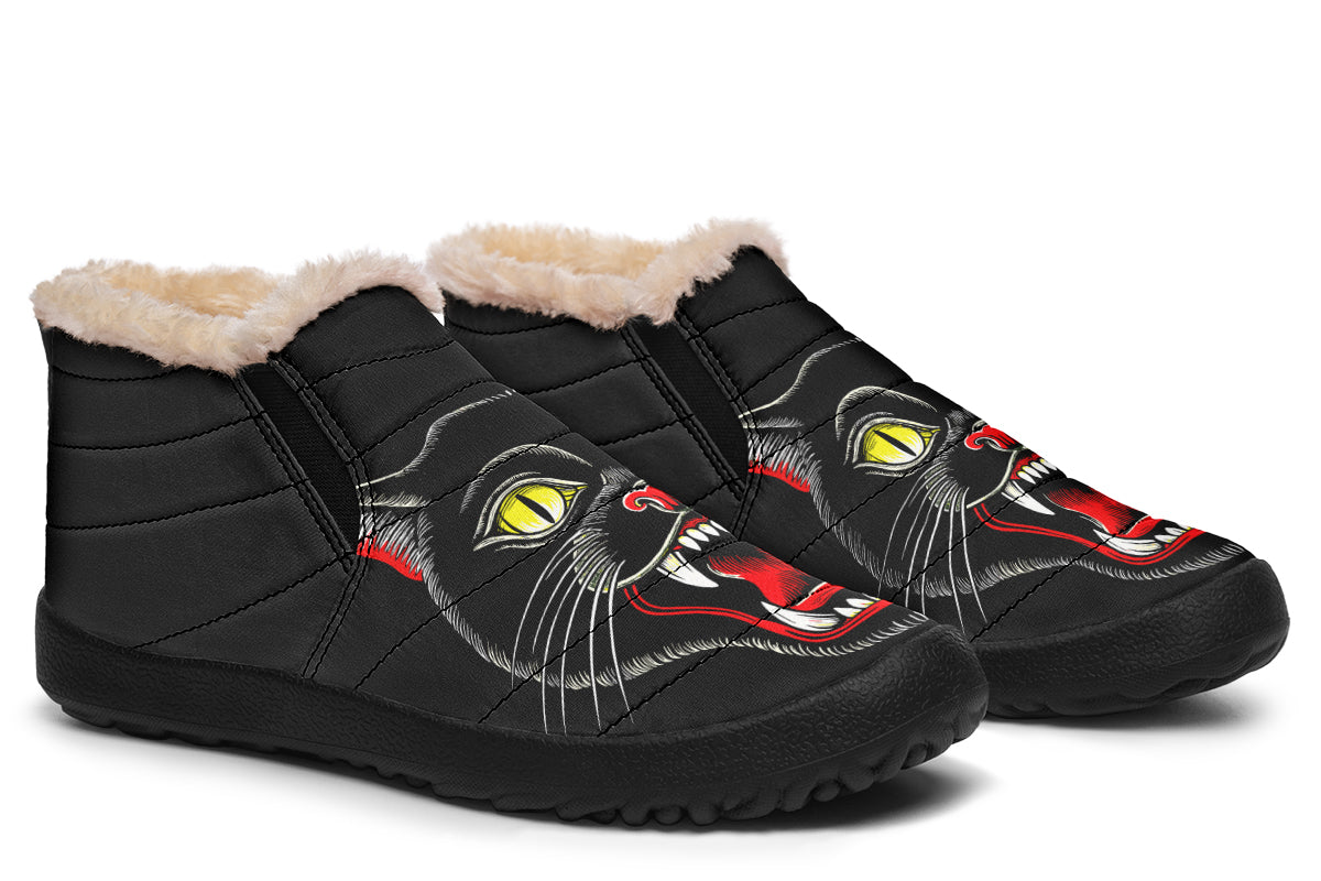 Black Cat Winter Sneakers