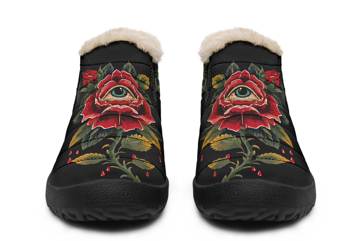 Bleeding Eye Rose Winter Sneakers