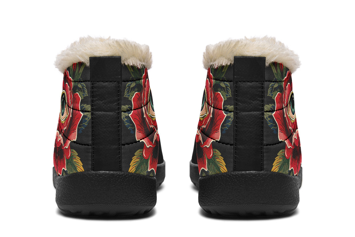 Bleeding Eye Rose Winter Sneakers