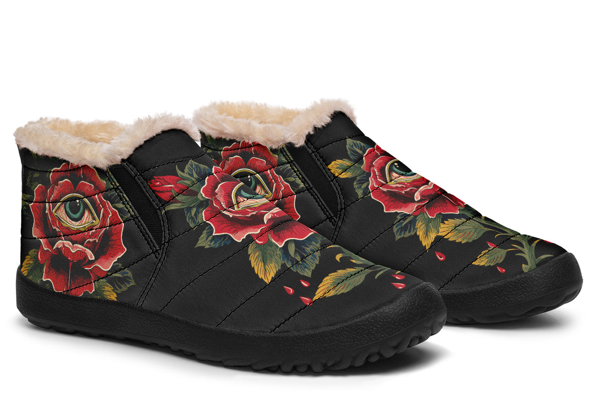 Bleeding Eye Rose Winter Sneakers